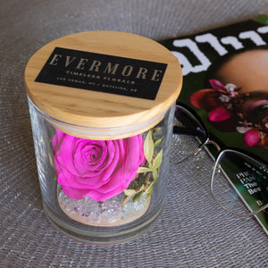 The Evermore Preserved Pink Rose Keepsake Gift Jar - The Evermore Rose