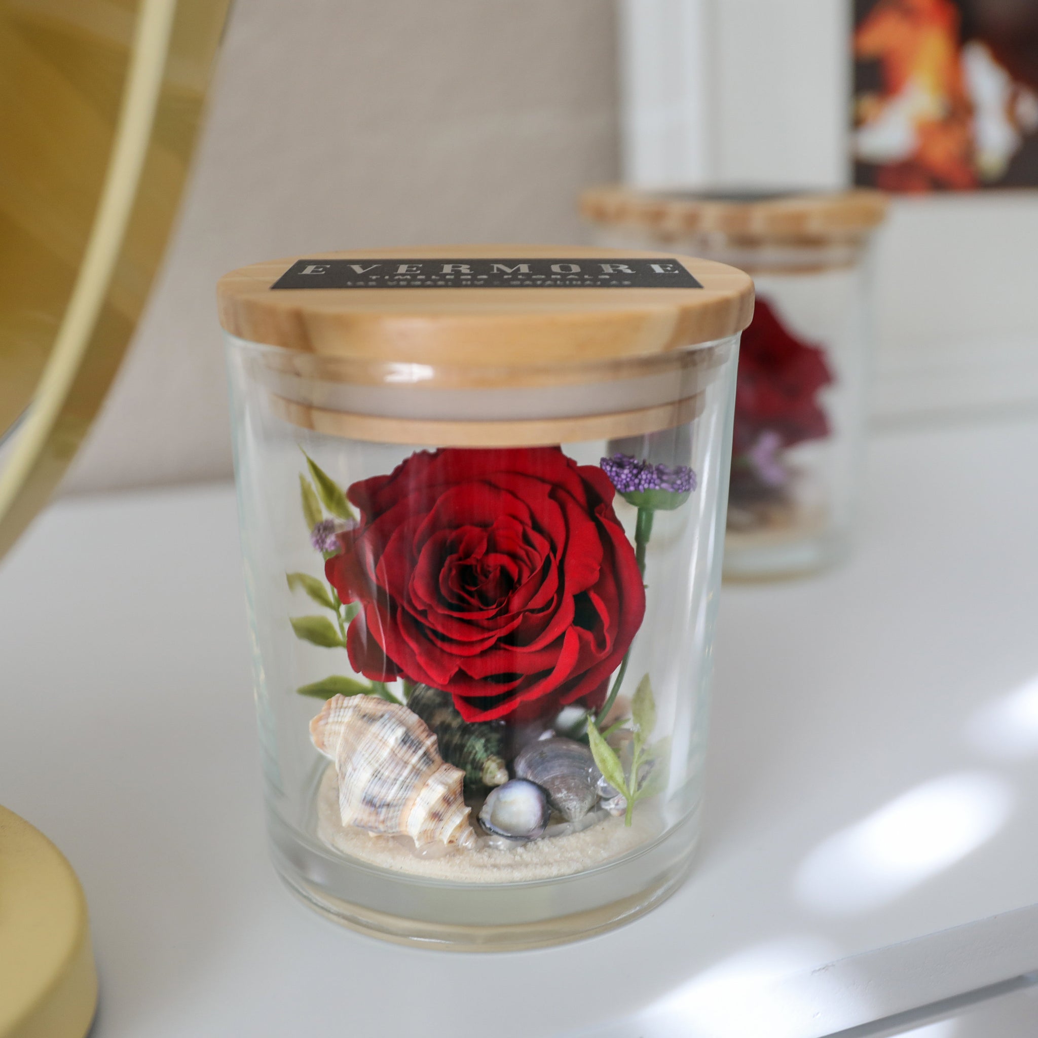 SPECIAL EDITION - The Evermore Preserved Rose Keepsake Gift Jar - Rosa Playa - The Evermore Rose