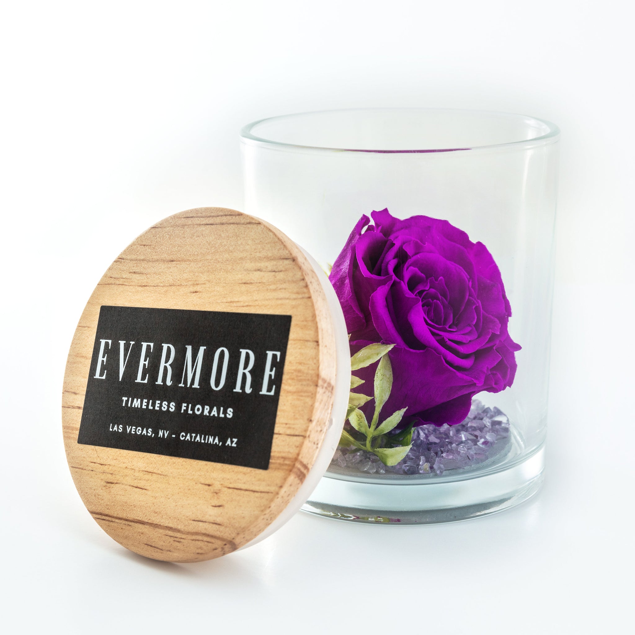 The Evermore Preserved Purple Rose Keepsake Gift Jar - The Evermore Rose