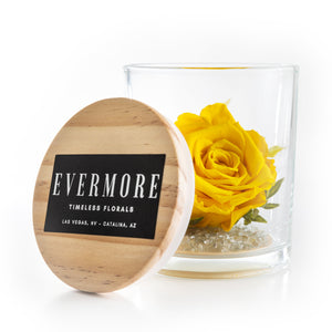 The Evermore Preserved Yellow Rose Keepsake Gift Jar - The Evermore Rose