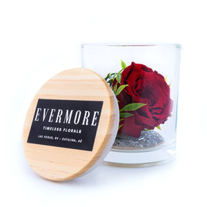 The Evermore Preserved Red Rose Keepsake Gift Jar - The Evermore Rose